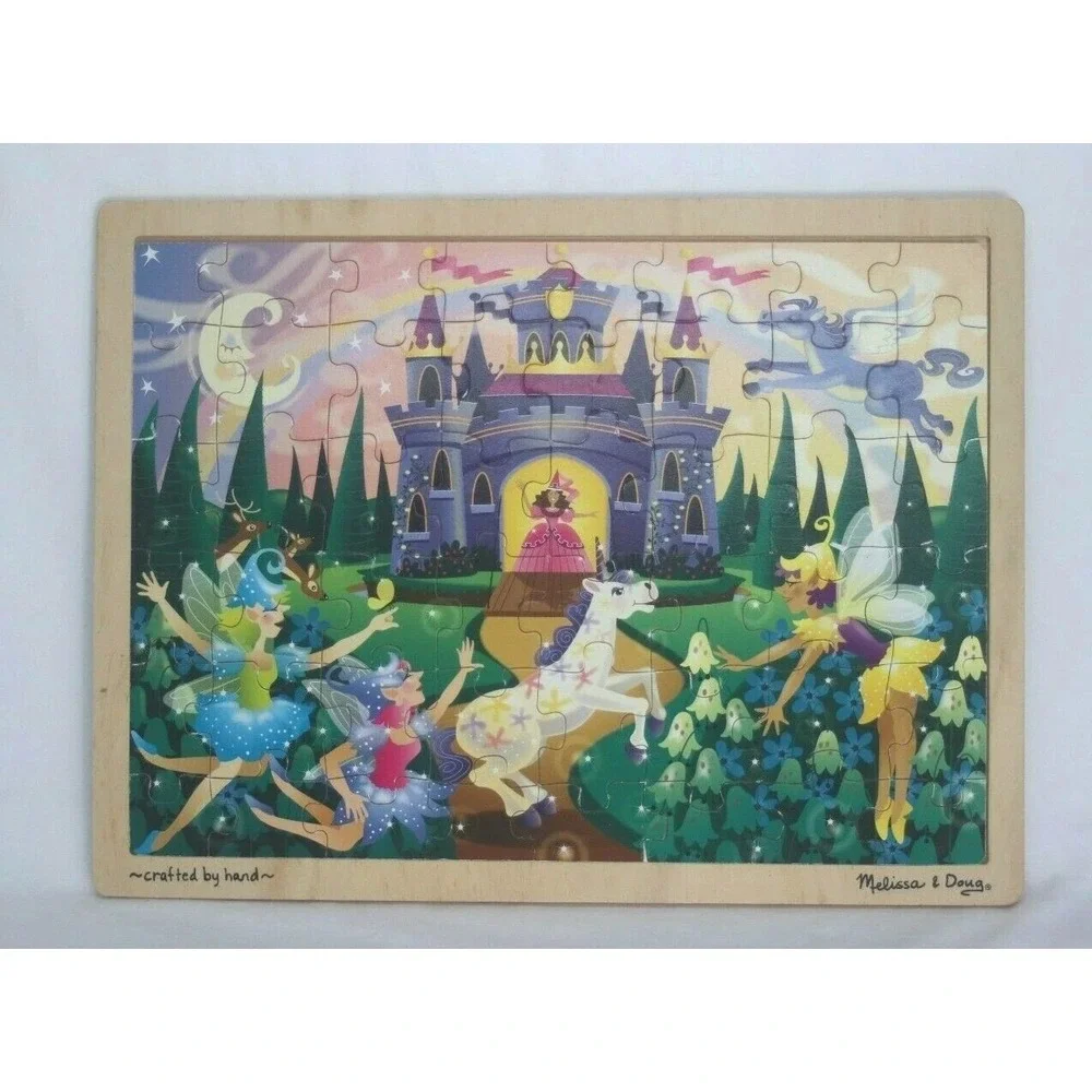 Melissa & Doug Fresh Start Fairy Fantasy 48 Piece Wooden Puzzle 3804